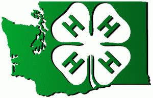 4-H logo on Washington State image