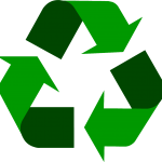 2-tone green recycle icon