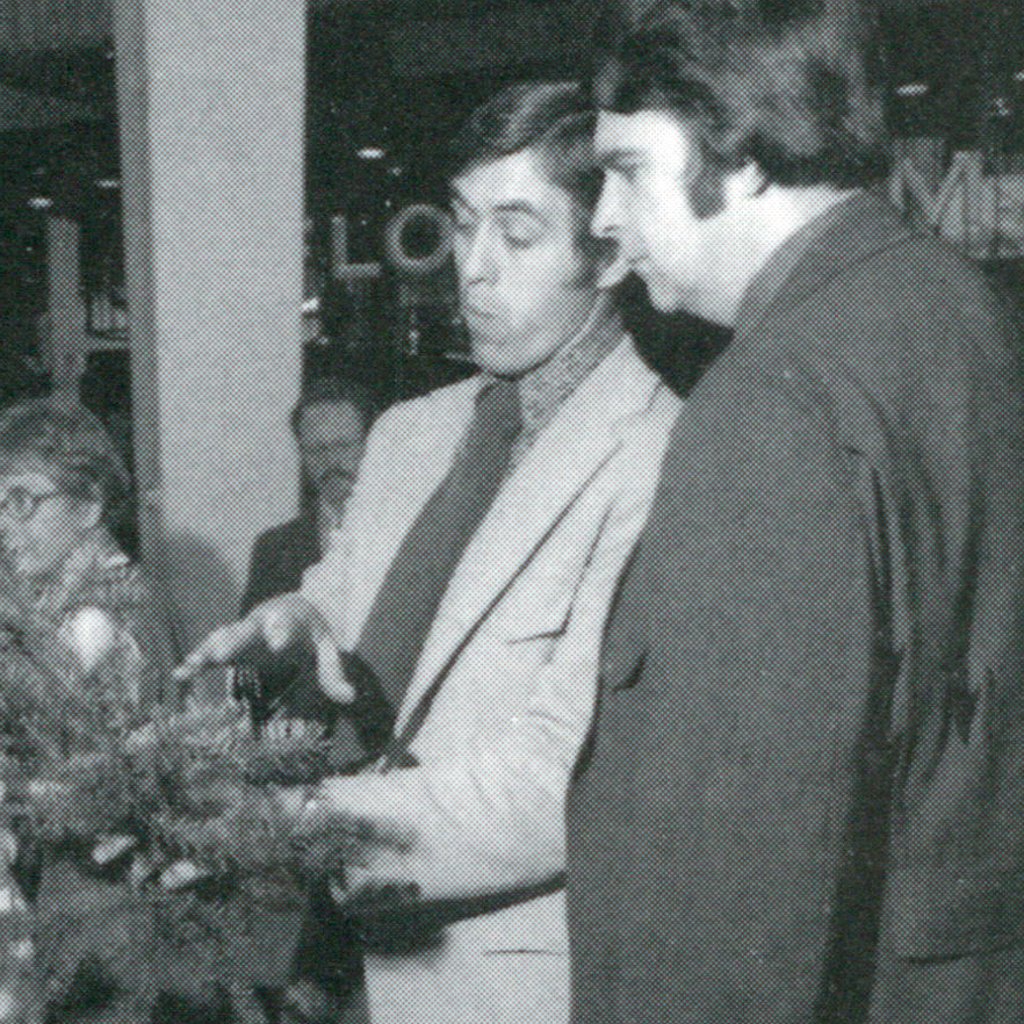 Master Gardener volunteer answering a question; circa 1973